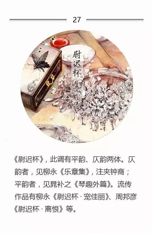 100首名篇，100个词牌由来（宜收藏）