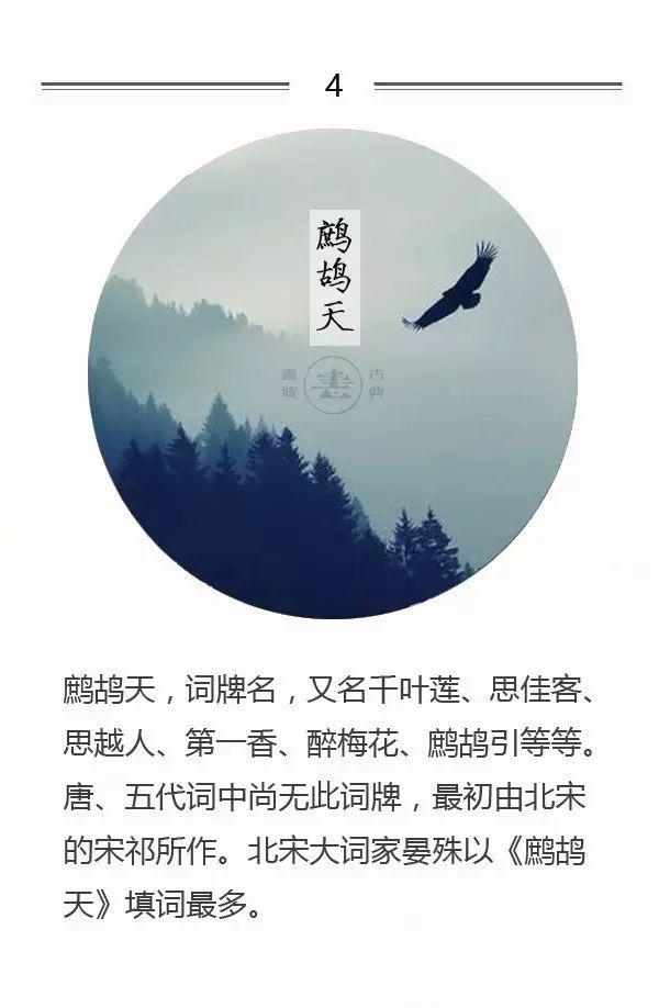 100首名篇，100个词牌由来（宜收藏）