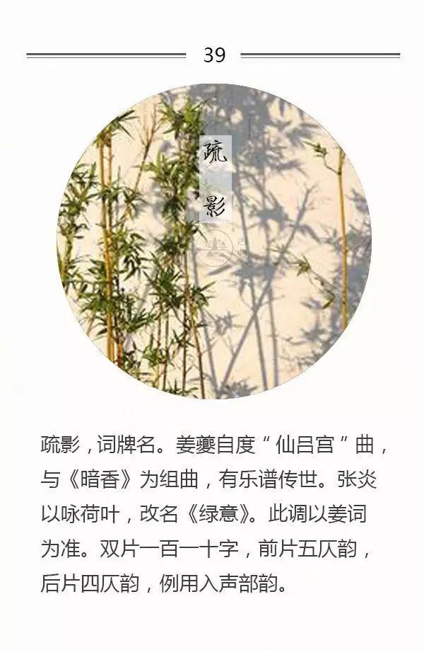 100首名篇，100个词牌由来（宜收藏）